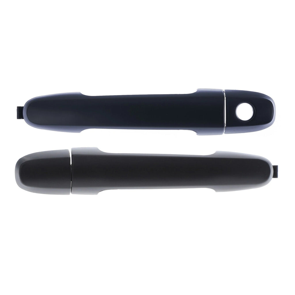 2pc Front Left & Right Outer Door Handle Blk For Toyota Camry Kluger RAV4 Hilux