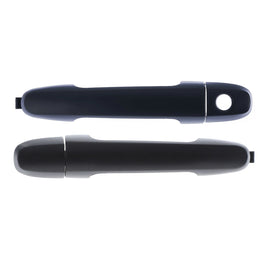 2pc Front Left & Right Outer Door Handle Blk For Toyota Camry Kluger RAV4 Hilux