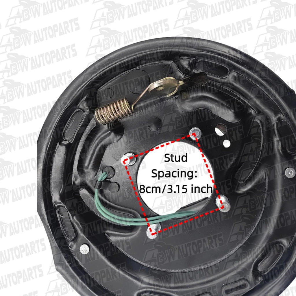 4-Piece 10" Trailer Caravan Electric Brake Backing Plates & Park Brake Lever Au