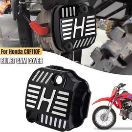 CNC Aluminum Cam Cover For Honda CRF110 2013-2024 14 15 16 17 18 Anodized Black