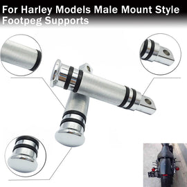 CNC Aluminum Chrome Foot Pegs Pedals Rootrest For Harley Dyna Sportster XL 883
