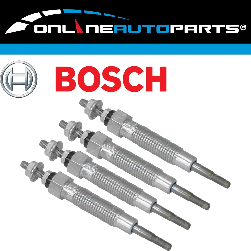 Bosch Set of 4 Glow Plugs for Triton MK 2.8L Diesel 4M40 1996~2003 Engine