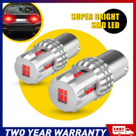 2/4X BAY15D 1157 P21/5W RED CAR 12SMD LED BRAKE STOP TAIL LIGHT BULBS AUXITO A