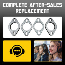 Load image into Gallery viewer, UNIVERSAL EXHAUST FLANGE PLATE GASKET KIT 2" 51MM 4 BOLT 304 STAINLESS STEEL SET