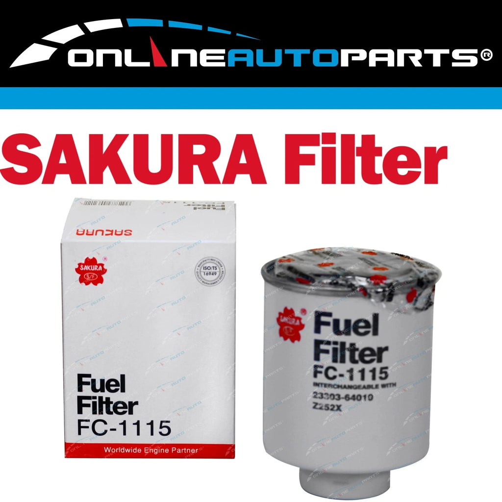 Sakura Fuel Filter for Landcruiser HZJ75 4.2L Diesel 6cyl 1HZ 1990~1999
