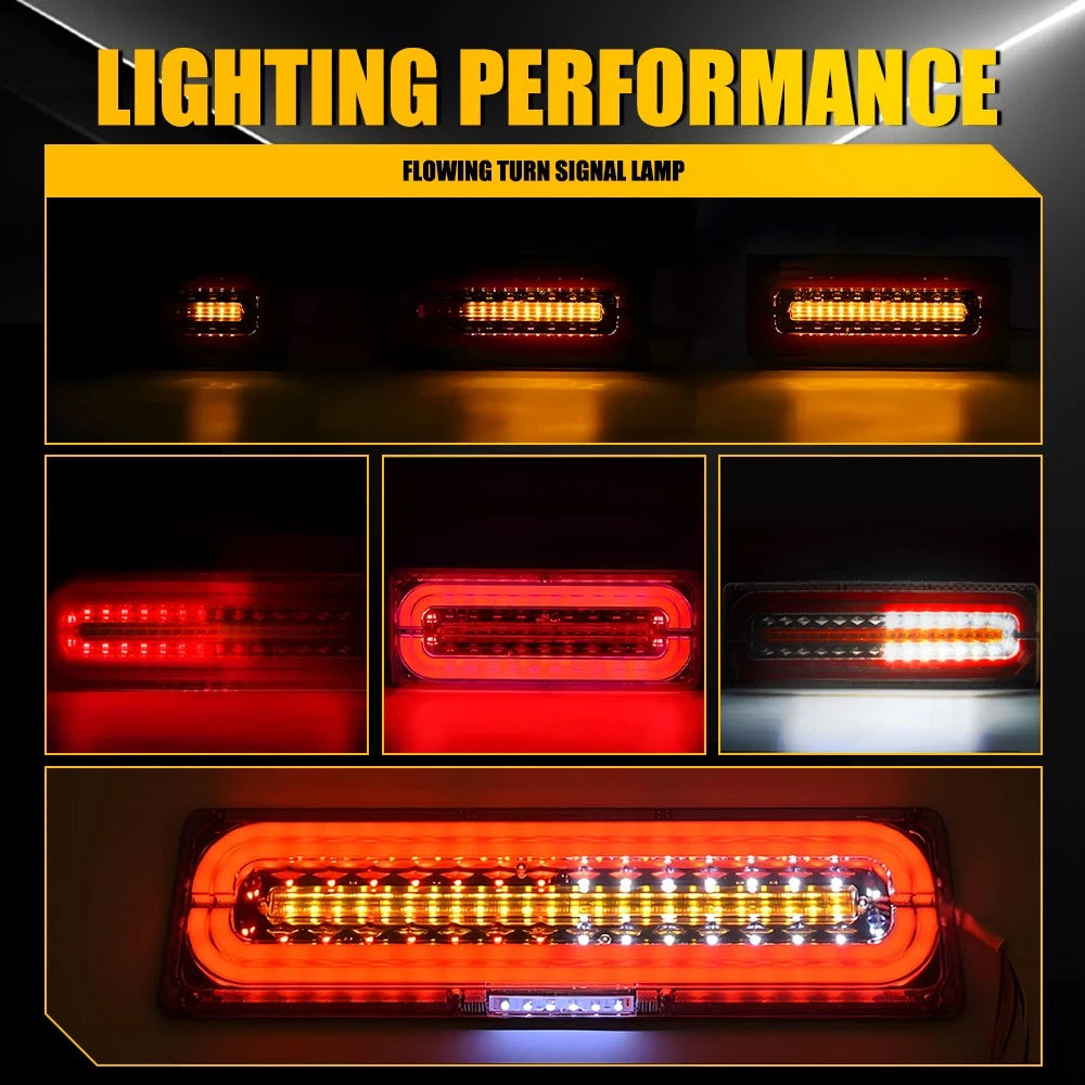 2/4/8x 100 LED Tail Lights Stop Indicator Reverse Lamp Trailer Truck Ute Light A