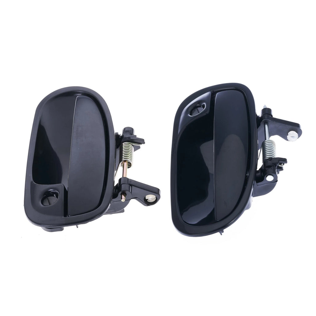 2pc Front Left & Right Outer Door Handle Black For Honda Civic EK 1995-01