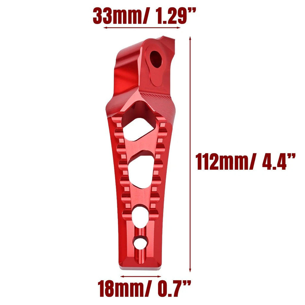 Anodized Red Aluminum Rear Passenger Foot Pegs Pedal for Surron Ultra Bee 2023+