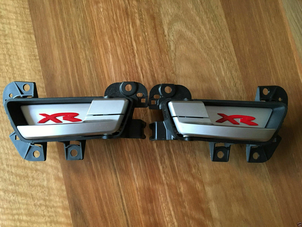 *XR INTERIOR DOOR HANDLE INSERT BADGE FOR FORD FG FALCON XR6/XR8 SEDAN/UTE RED