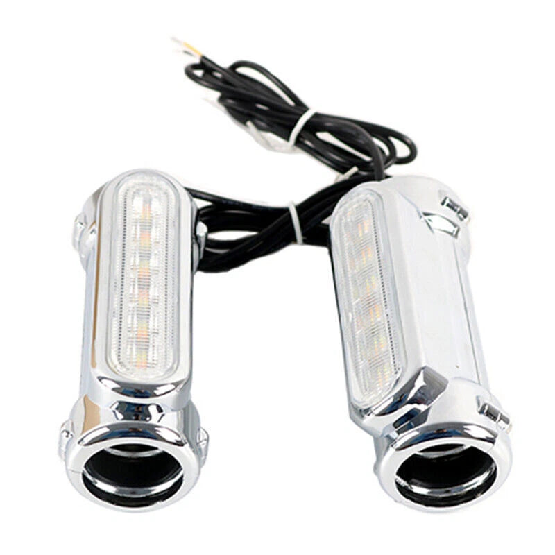 Chrome Motorcycle Crash Bar Light Kit Clear Lens for Harley with 32mm Bars ST