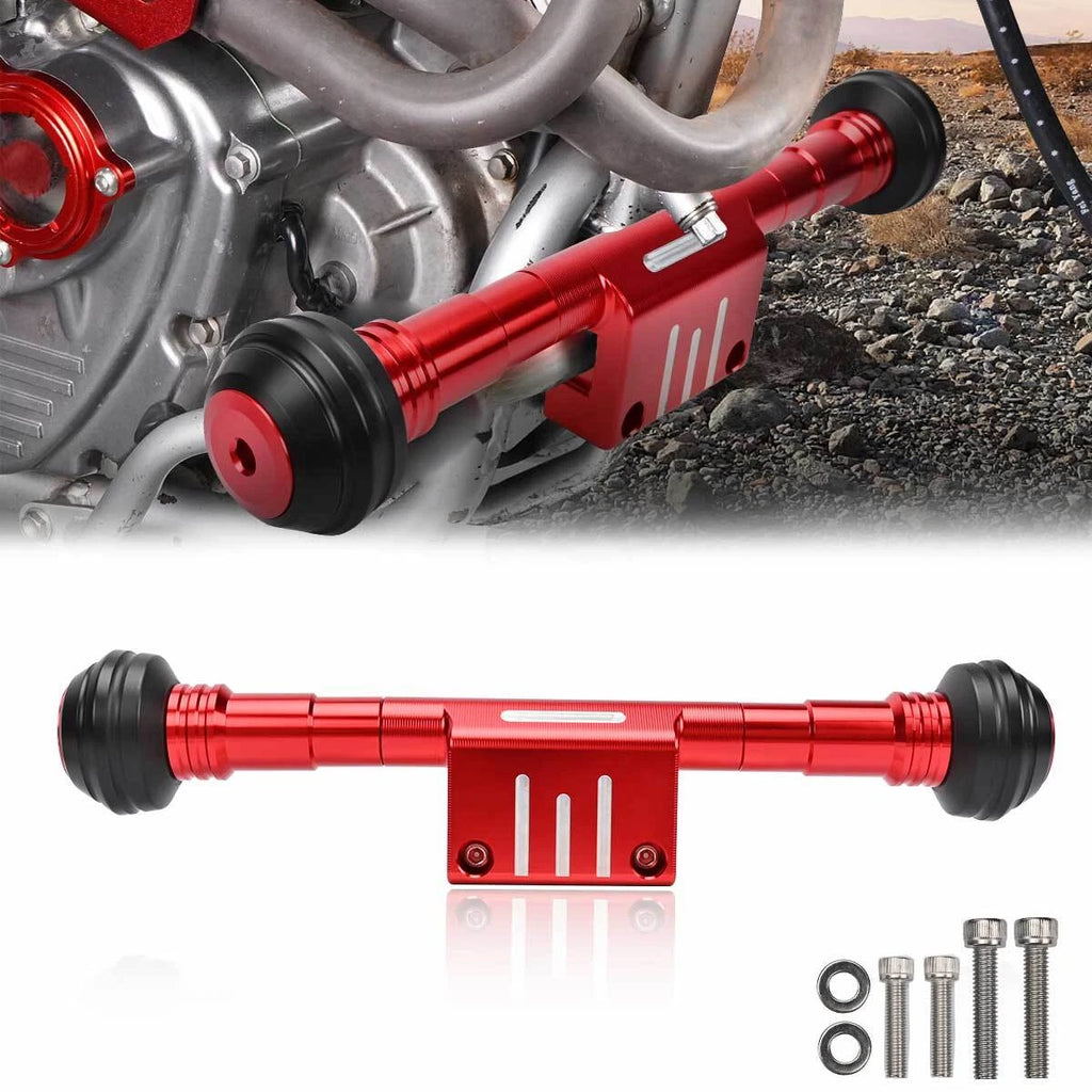 Red CNC Aluminum Frame Slider Guard Crash Protector for Honda XR650L 1993-2023 S