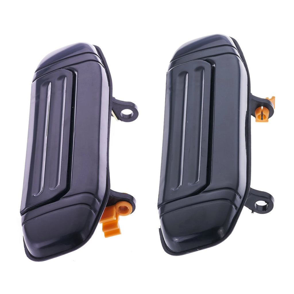 Door Handle Outer for Mitsubishi Pajero 91-00 Set 4 Black FRONT REAR LEFT+RIGHT