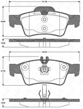 Load image into Gallery viewer, Rear Remsa Brake Pads + Sensors and Disc Rotors set for MB E200 E220CDI W212