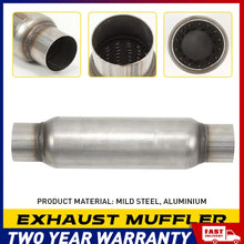 Load image into Gallery viewer, Race Exhaust Hotdog Resonator Muffler 12in Body Length 3" Inch Stainless Steel