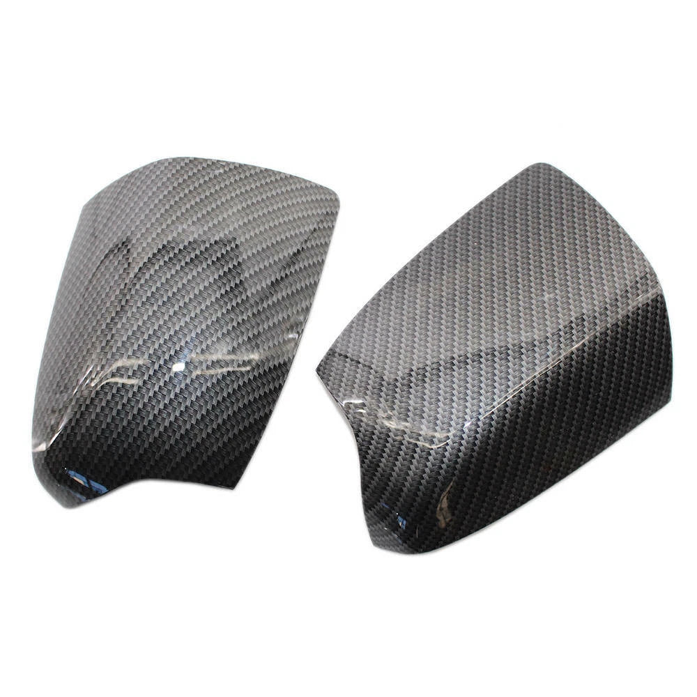 2PCS Black Carbon Pattern Reversing Mirror Cover for Ford-Focus Mk2 2005-2008 ST