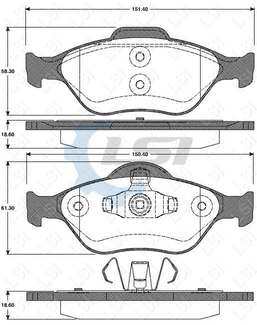 Front Brake Pads and Disc Rotors for Ford Fiesta WP WQ 1.4 1.6 2001-08