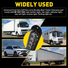 Load image into Gallery viewer, 10 x LED CLEARANCE LIGHTS SIDE MARKER LAMP RED AMBER TRAILER TRUCK CARAVAN VOLT