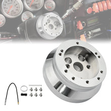 Load image into Gallery viewer, 5 &amp; 6 Hole Steering Wheel Polished Short Hub Adapter Kit For Ididit for GM Chevy