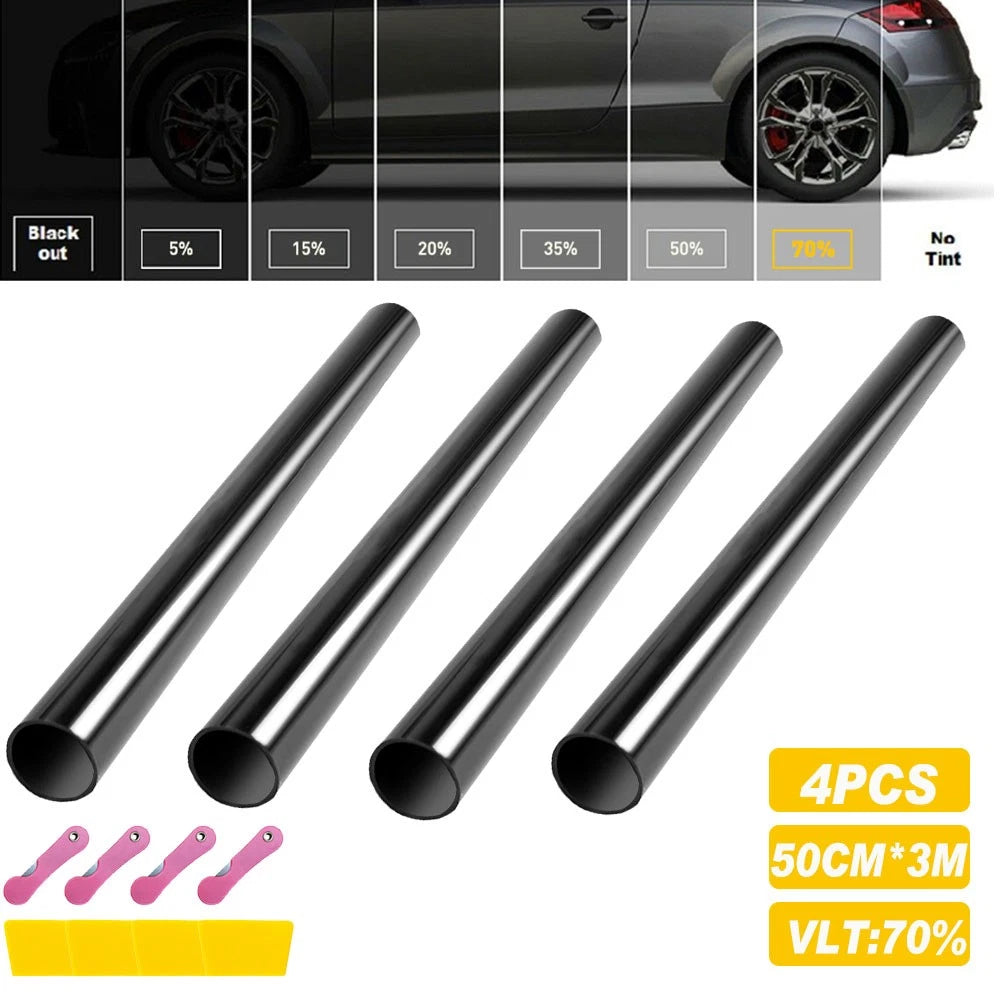 12M Ceramic Window Tint for Cars 70% Black Car House Home Office Protector DIY