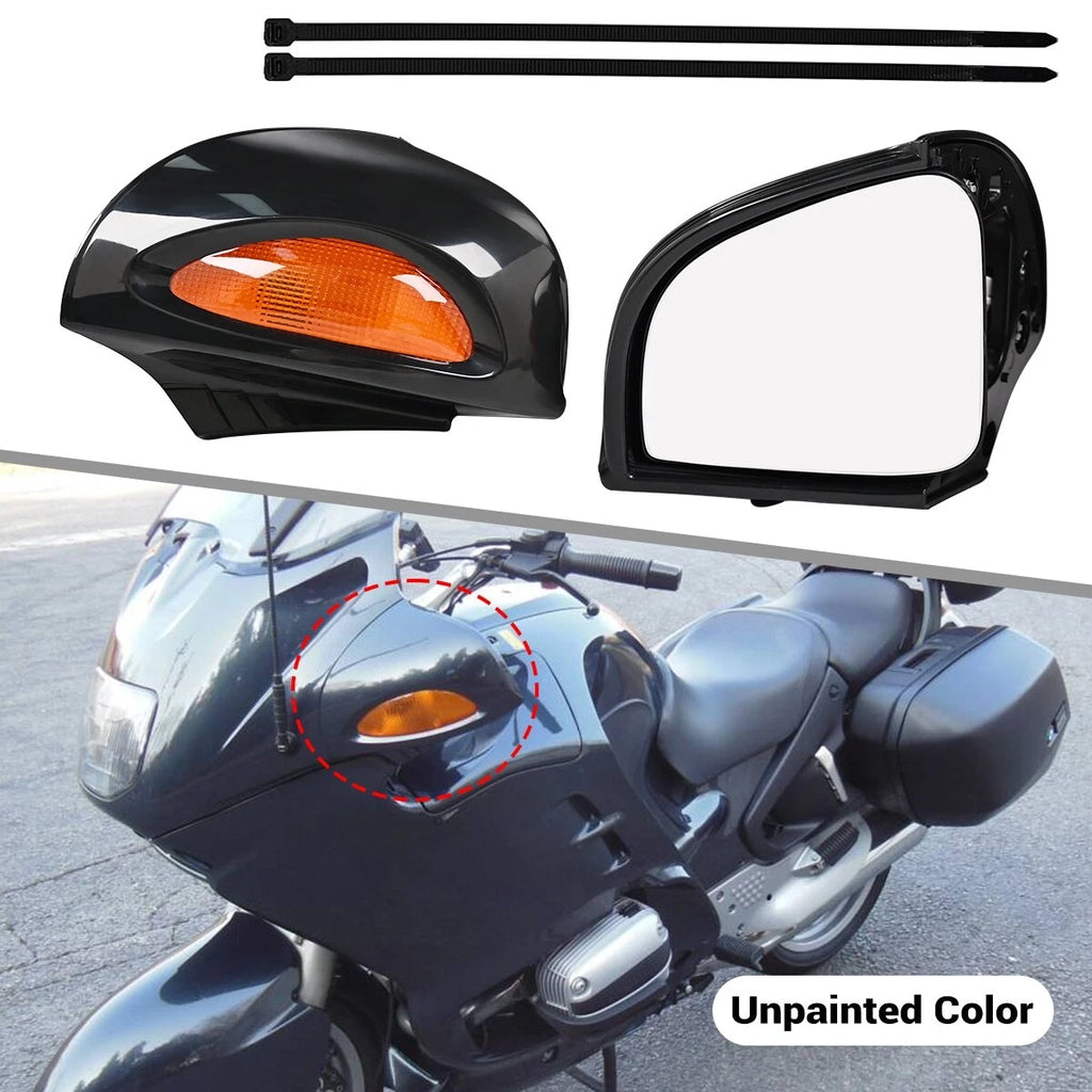 A Pair Rear View Mirrors With Turn Signal For BMW R1100RT R1100 RTP R1150 RT New