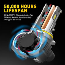 Load image into Gallery viewer, 2PCS AUXITO 9006/HB4 LED 6500K White Headlight Bulbs High Low Beam Super Bright
