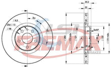Load image into Gallery viewer, Fremax Front Disc Rotors for Alfa Romeo GTV 2.0 95-04