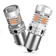 Load image into Gallery viewer, 2x BAU15S Amber 26 LED 3020 Turn Signal Indicator Canbus Bulbs Globes AUXITO