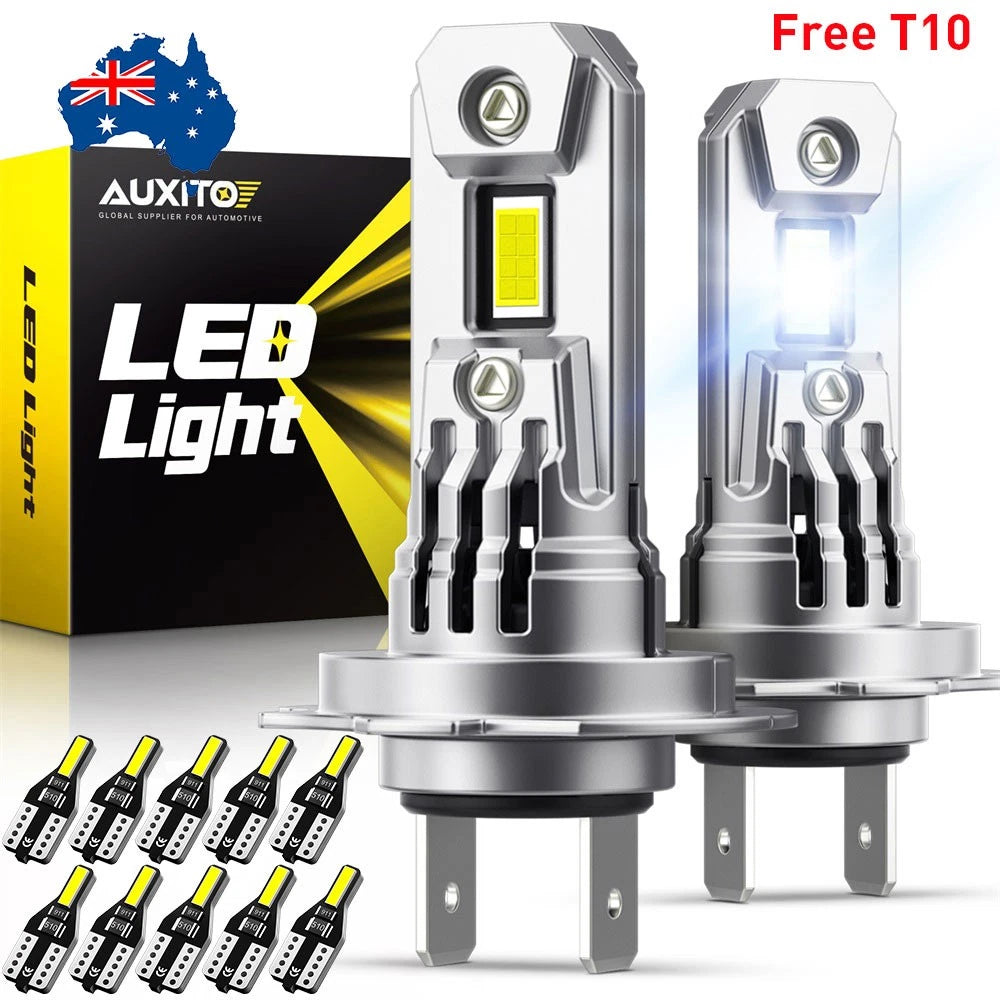 Canbus 2x H7 Headlight LED Globes Bulb High/Low Super Beam Bright 6500K White
