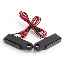 Load image into Gallery viewer, Motorcycle Handlebar Bar End 6 LED Turn Signal Indicators Light Black For Harley