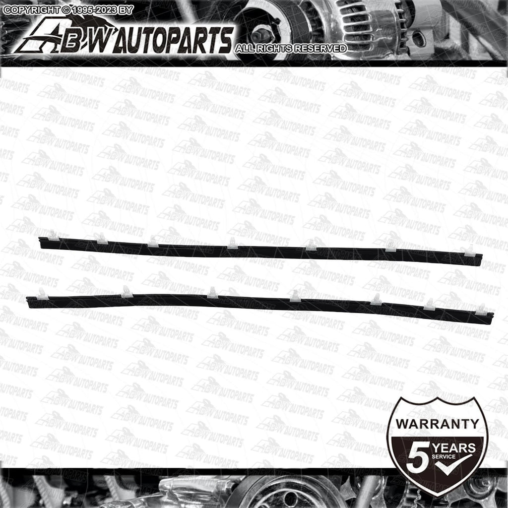 2 x Front Door Weather strip Belt Moulds For Toyota Landcruiser 70 75 78 79