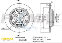 Load image into Gallery viewer, Rear Brake Pads and Disc Rotors set for MB ML250 12-15 W166 non-AMG Package