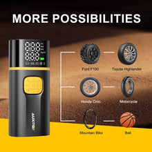 Load image into Gallery viewer, AUXITO Rechargeable Car Tire Air Inflator Portable Tyre Electric Pump Cordless