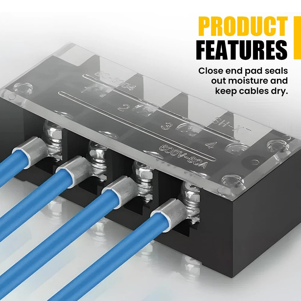 1800PCS Assorted Insulated Electrical Wire Terminal Crimp Connectors Spade