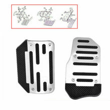 Load image into Gallery viewer, 2x Silver Non-Slip Automatic Car Gas Brake Pedals Pad Cover Car Accessories ST