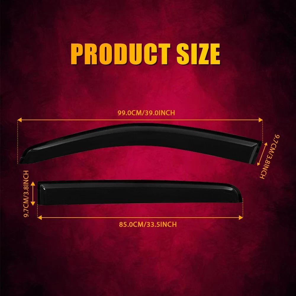 4x Weather Shield Weathershield Window Visors for Ford Everest Next-gen 2022+