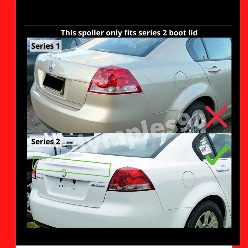 PLASTIC REAR BOOT SPOILER WING FOR HOLDEN VE SERIES II CALAIS / BERLINA