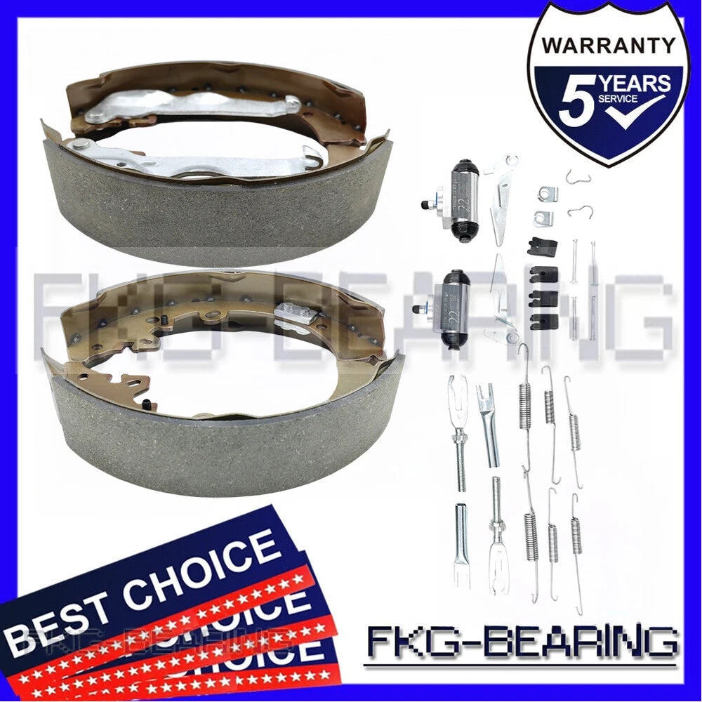 REAR BRAKE SHOES, CYLINDERS, SPRING & ADJUSTER KIT FOR 05-15 HILUX KUN26R 4WD