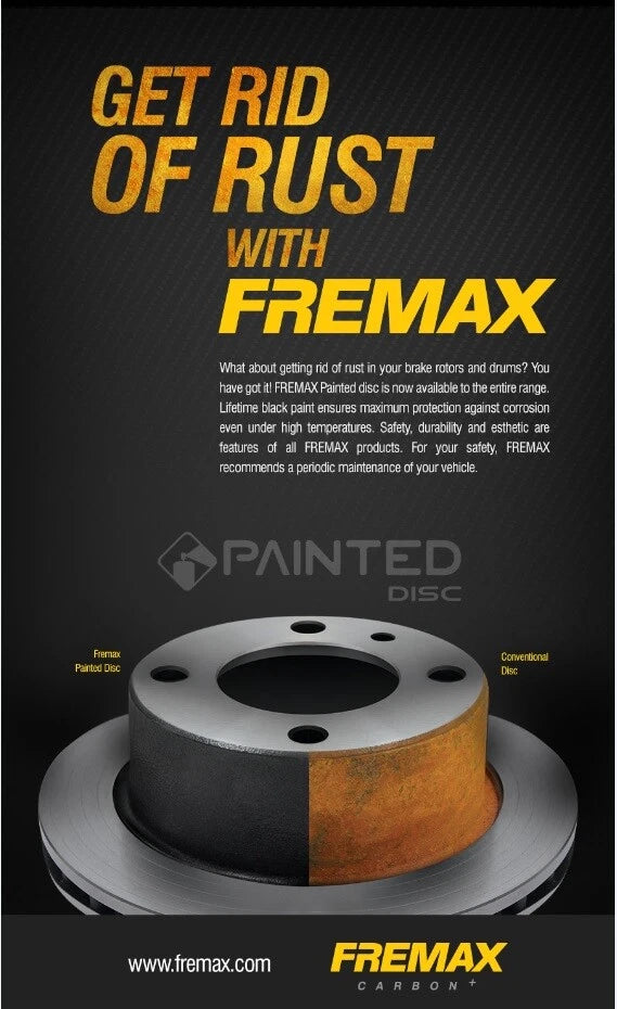 Fremax Rear Disc Rotors for Peugeot 308 2.0 11-18 With 30mm Bearing