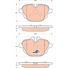 Load image into Gallery viewer, TRW Cotec Brake Pad Set GDB1840