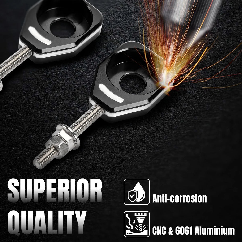 Black Motorcycle Rear Chain Adjuster Tensioner For HONADA All CRF110 2013-2023 M