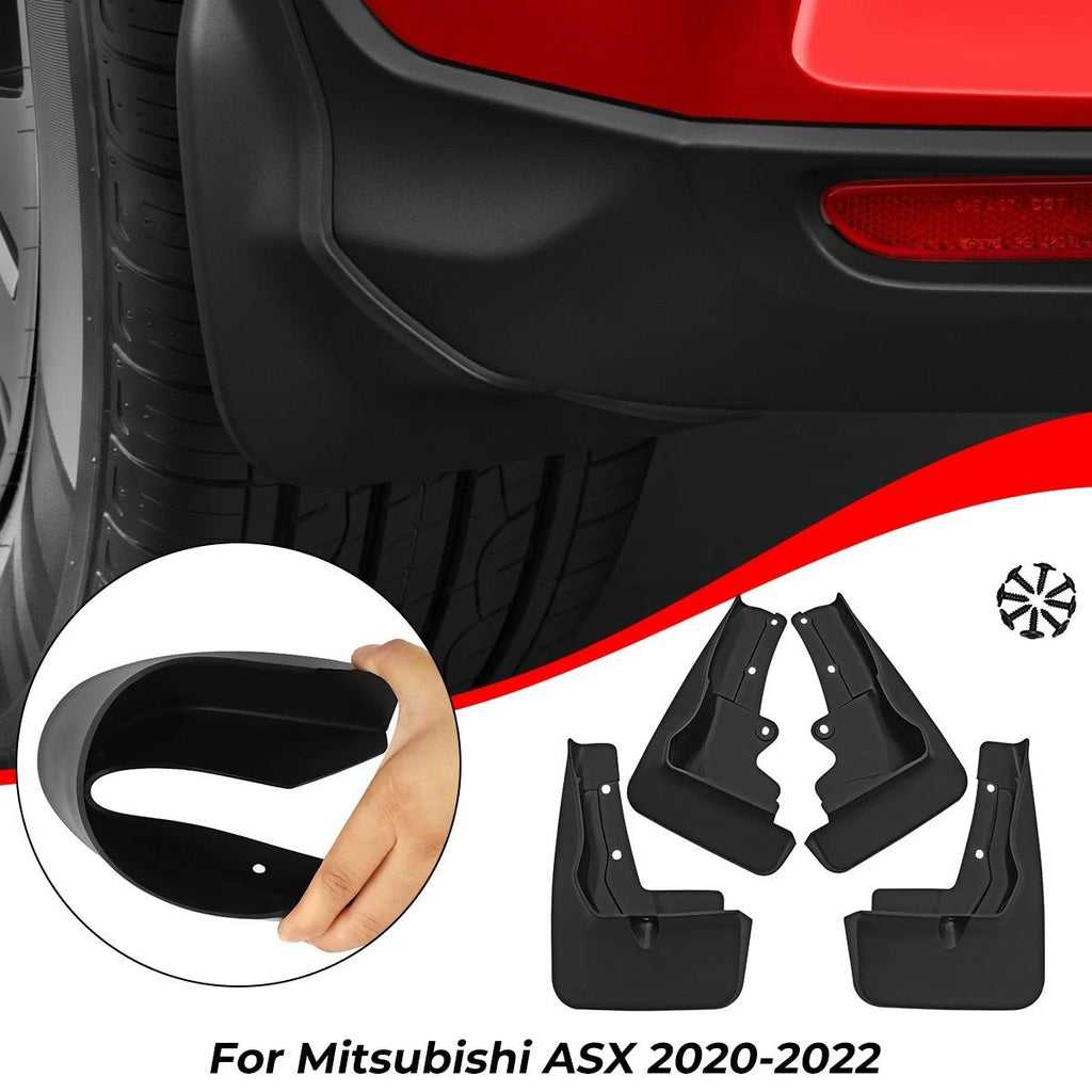 4x Splash Guards Mud Flaps Fender Mudguard Cover For Mitsubishi ASX 2020-2022 ST