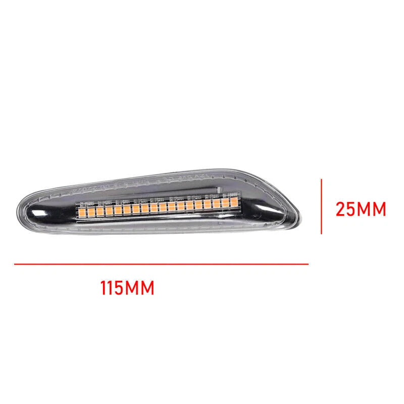 2X Dynamic LED Side Indicator Turn Signal Light For BMW E90 E92 E93 E60 E82 E87