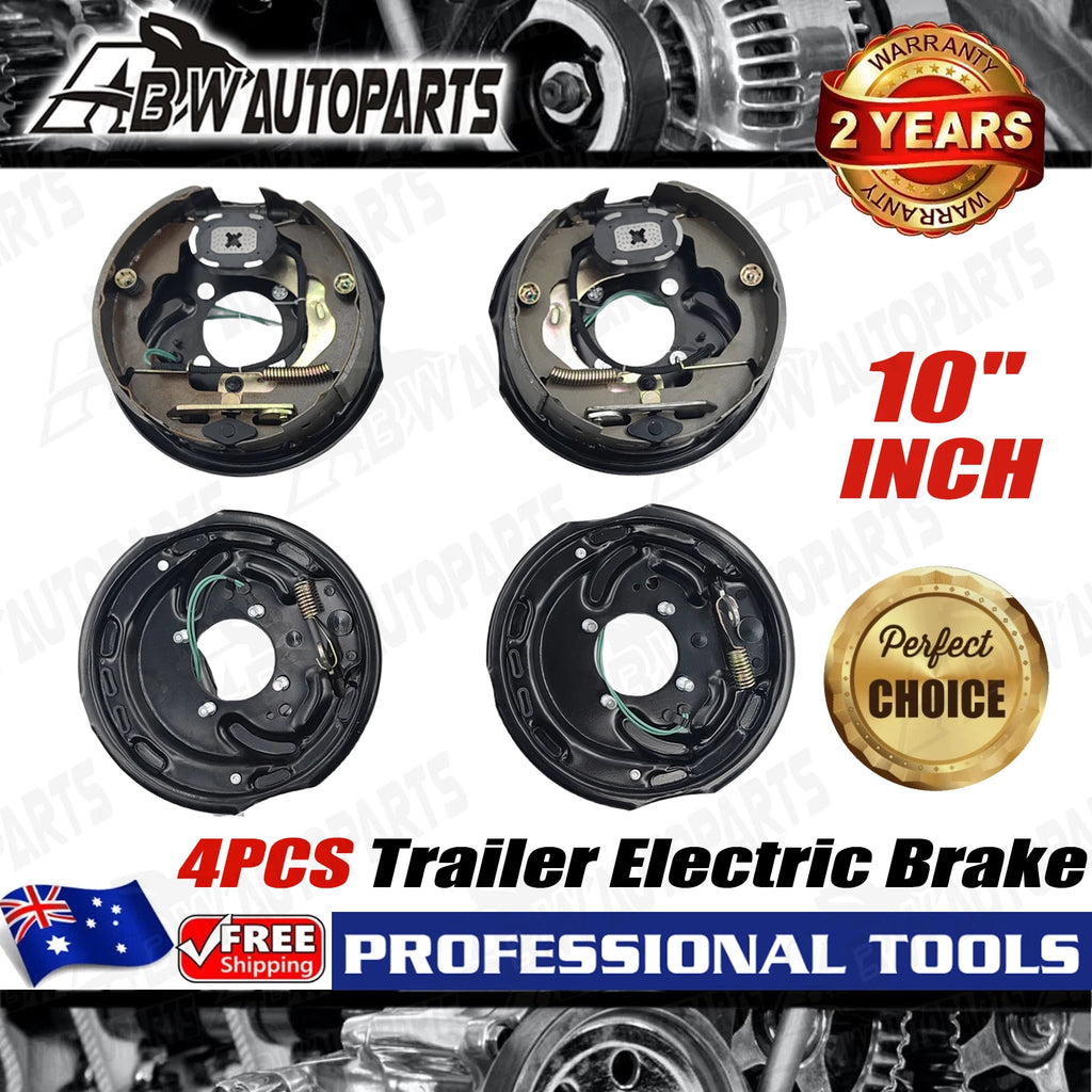4PCS 10" Trailer Caravan Electric Brake Backing Plates Quality Strong Magnets AU