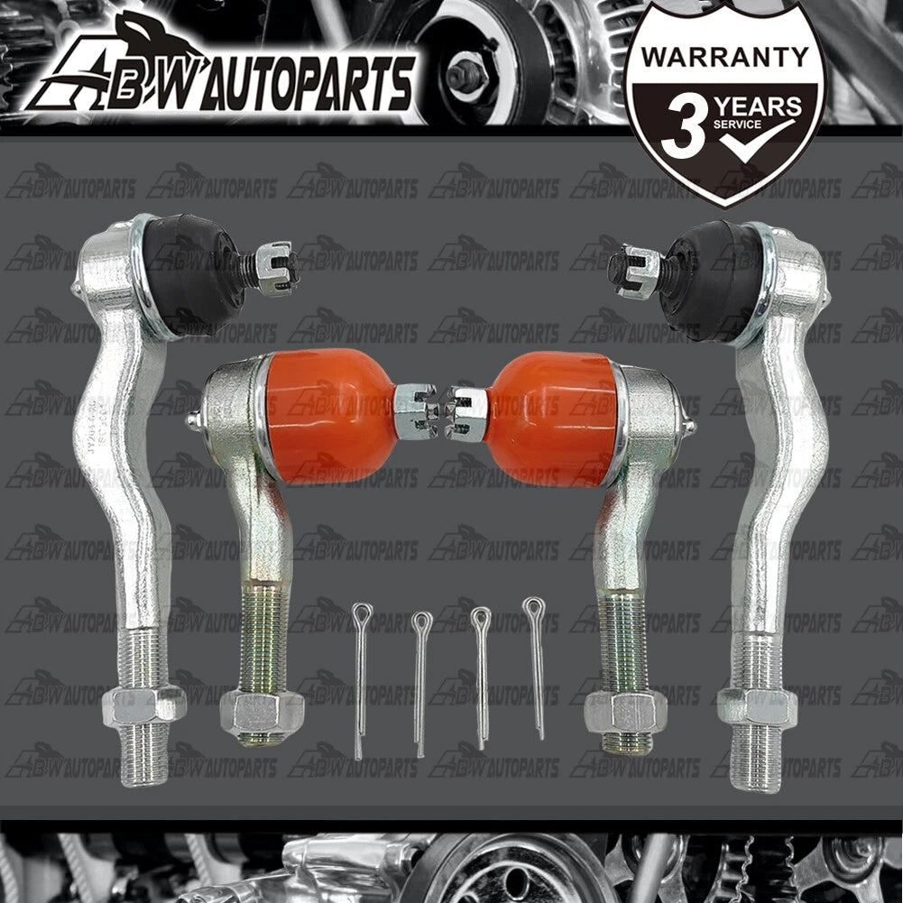 Inner Outer Tie Rod Ends Set 4 Fit for Mitsubishi Triton MK 4WD 10/1996-2006