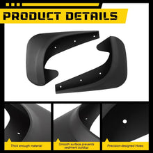Load image into Gallery viewer, 4x Black Colour Universal Splash Guards Mud Flaps for Toyota Hilux Land Cruiser.