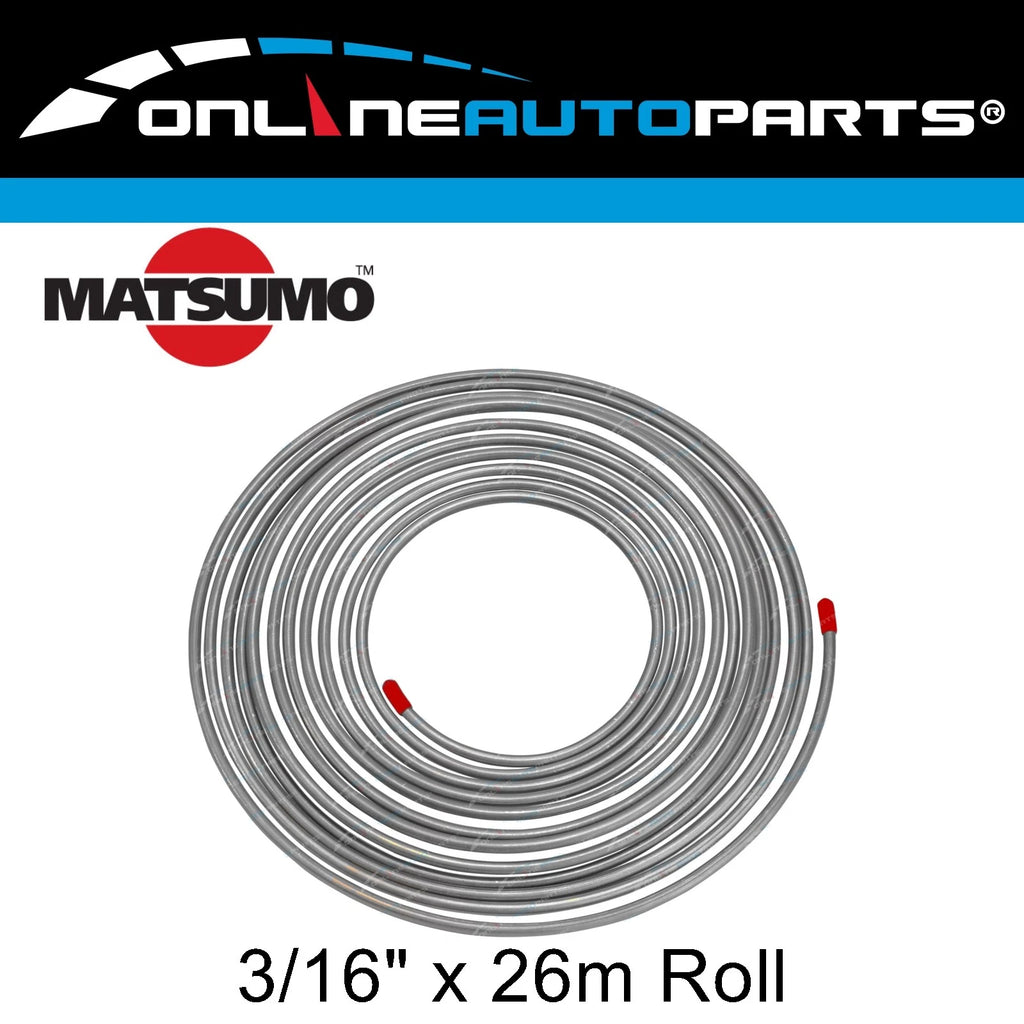 Steel Bundy Tube Brake Pipe 26m Coil of 3/16" Fuel Transmission Line Zinc Coated