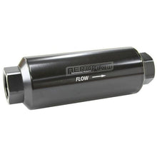 Load image into Gallery viewer, Aeroflow AF66-2043BLK-10 Pro Filter 10 Micron Black Female -12 ORB 2.4"x7"
