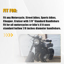 Load image into Gallery viewer, 2X 7/8" Folding Bar End Motorcycle Side Mirrors For Street bikes Sports bikes