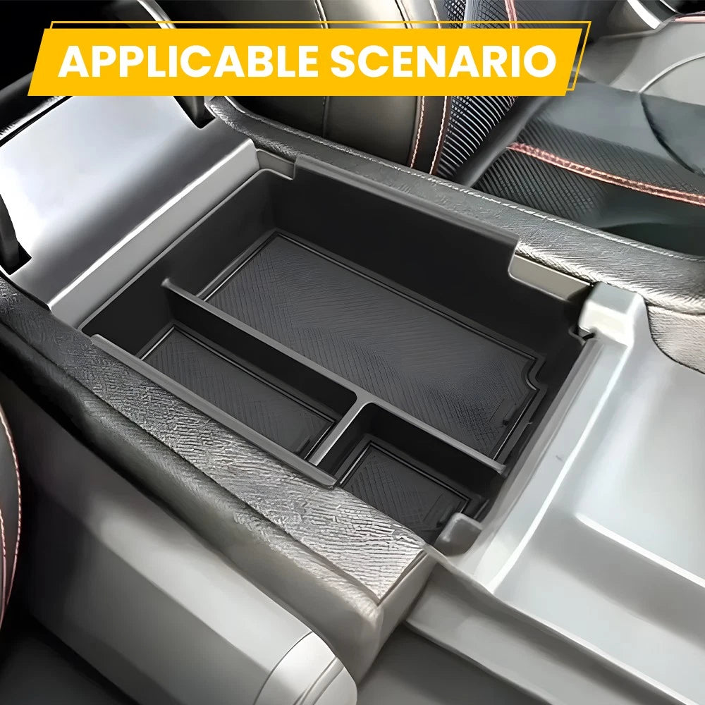 Car Armrest Storage Center Console Tray Box For 2024-2025 BYD SHARK 6 Organizer