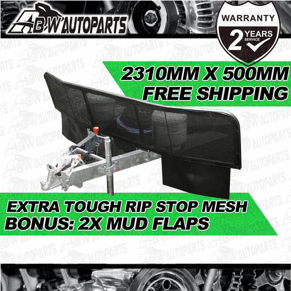 Camper Trailer Stone Guard Shield Protection, Black Mesh, Removable, Off Road RV